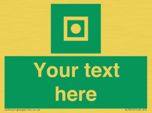 Custom sign safe condition Shipboard general alarm